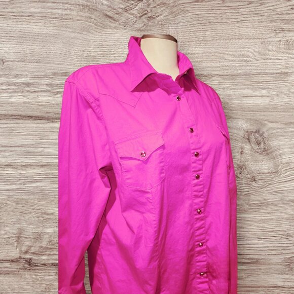 Wrangler long sleeve - pink. Size X-Large - Picture 2 of 3